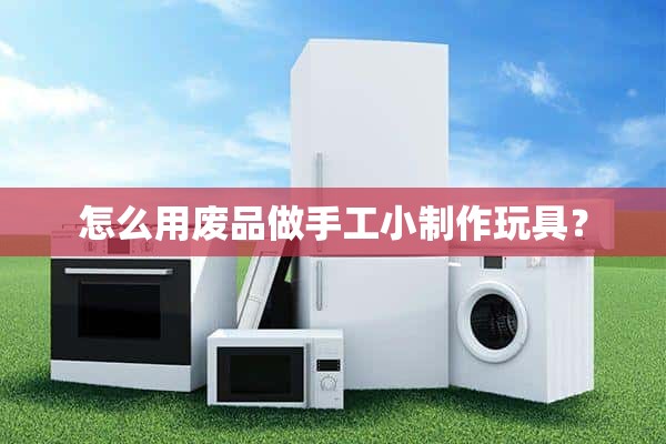 怎么用废品做手工小制作玩具？